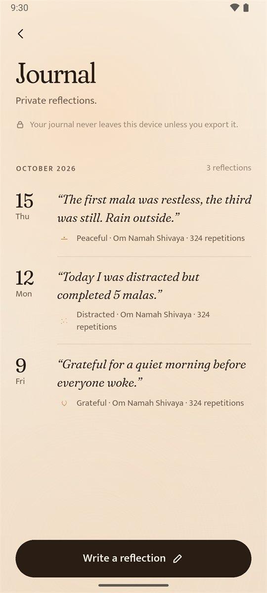 Japa: Journal